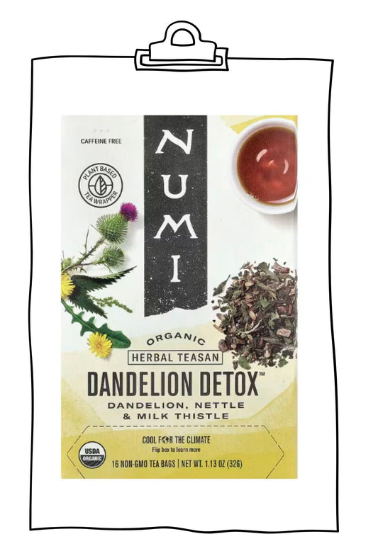 Numi Tea 有機蒲公英清體茶 Dandelion Detox (16 tea bags per box)