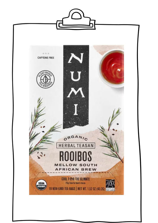 Numi Tea 有機博士茶 Rooibos (18 tea bags per box)