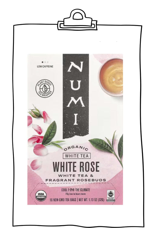 Numi Tea 有機玫瑰白茶 White Rose (16 tea bags/box)